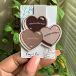 Melanated Convo Hearts Magnetic Bookmark (Clearnace)