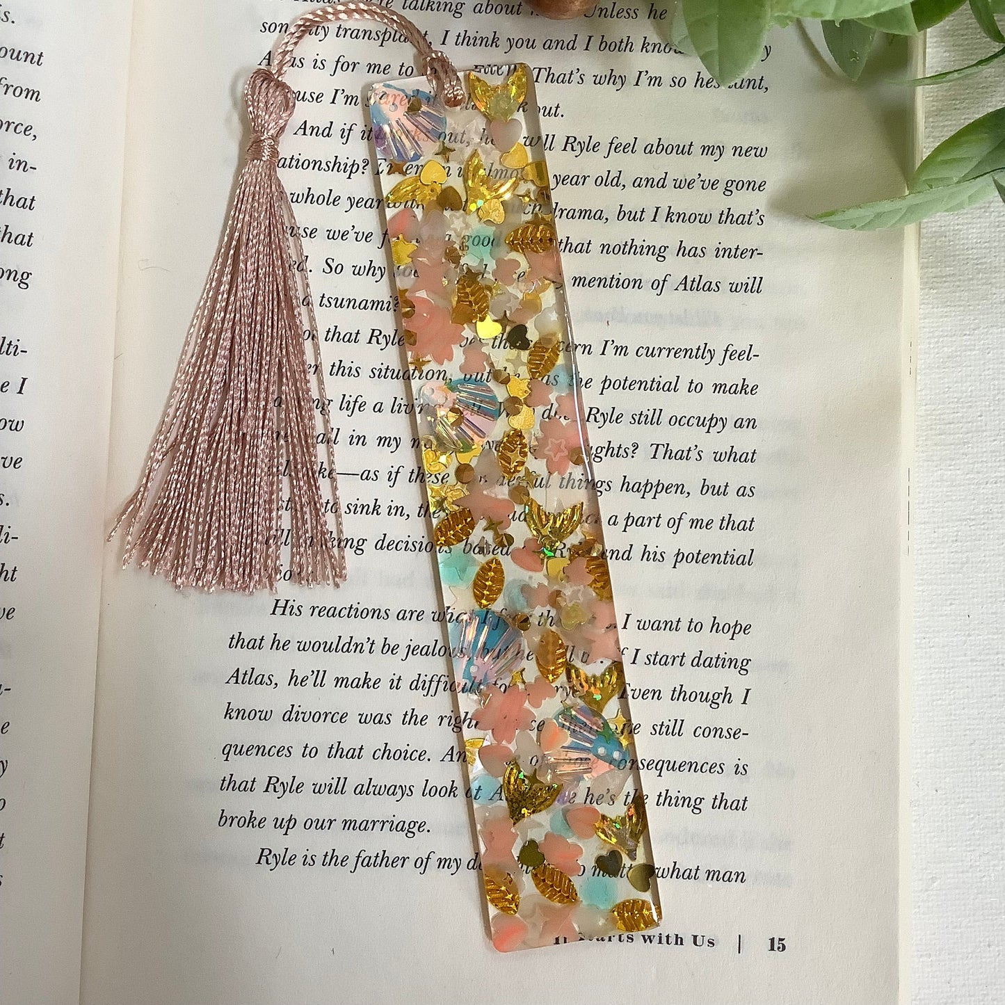 Coral Reef Resin Bookmark