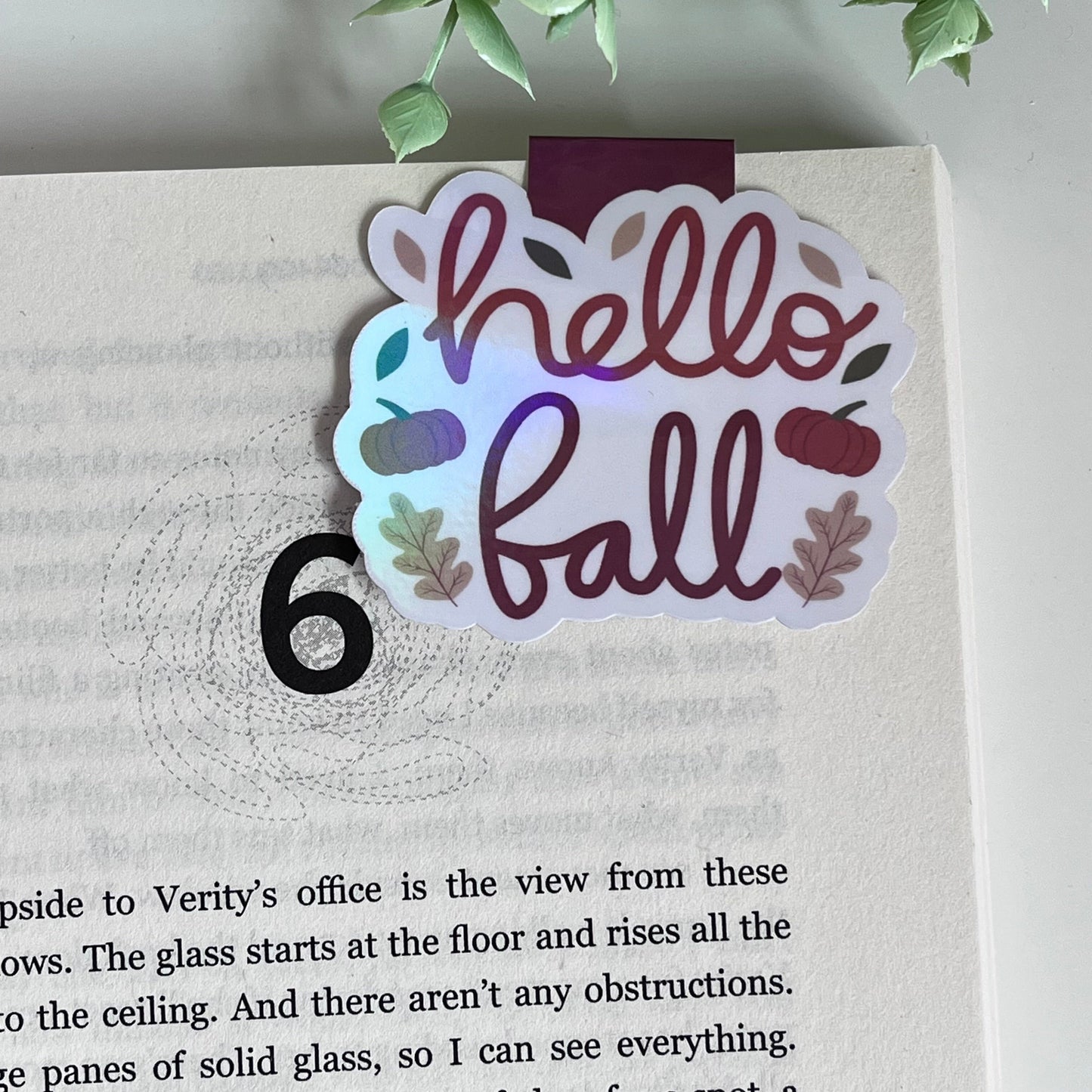 Hello Fall Magnetic Bookmark - Limited Time