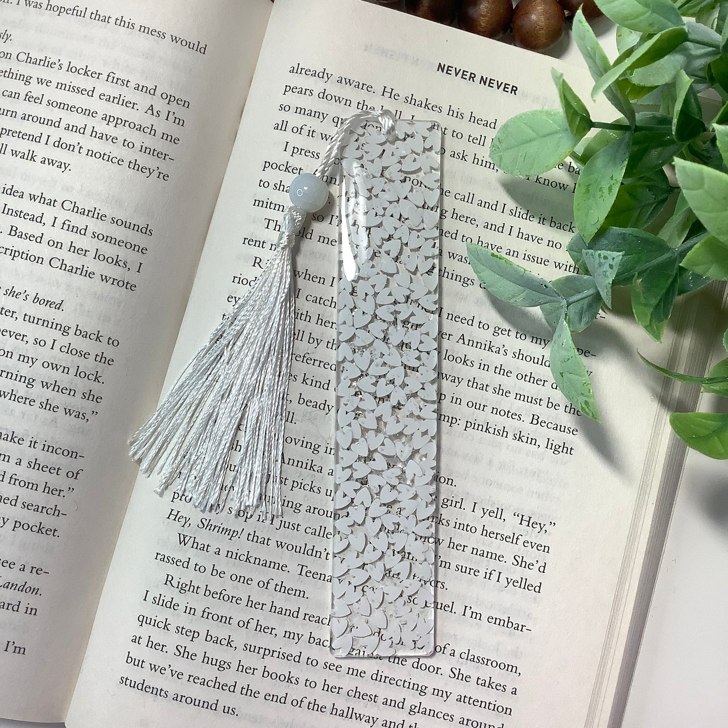 Heart of Quartz (White Quartz) Bookmark