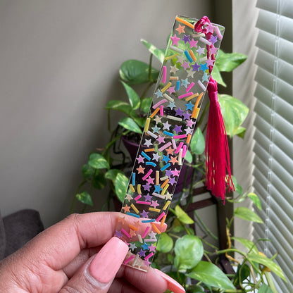 Birthday Cake Resin Bookmark