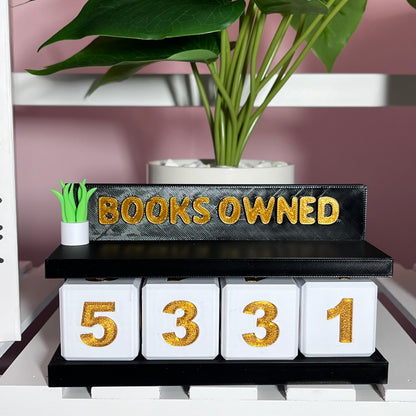 Interactive Book Counter / Book Tracker For Bookworms