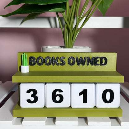 Interactive Book Counter / Book Tracker For Bookworms
