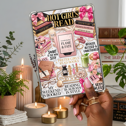 Luxe Hot Girls Kindle Insert | Clear Case eReader Decor