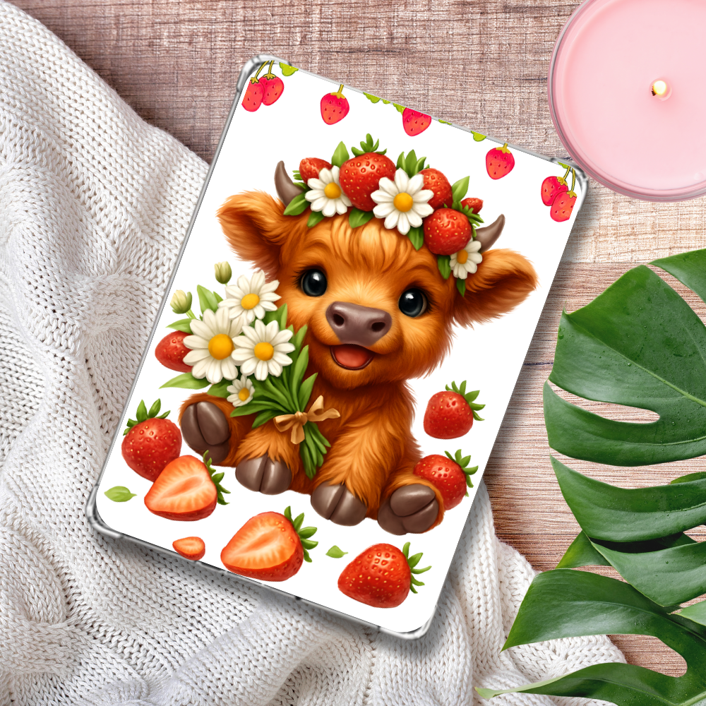 Strawberry Shimmery Holographic Insert for Clear Case | Bookish Accessories