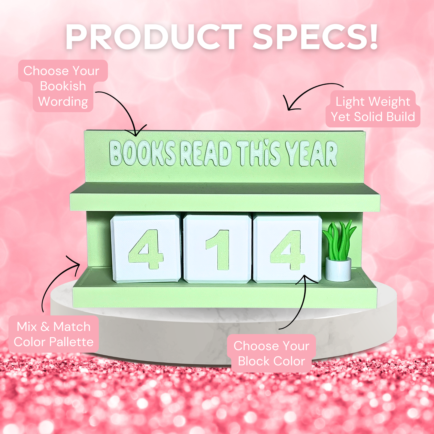 Interactive Book Counter / Book Tracker For Bookworms