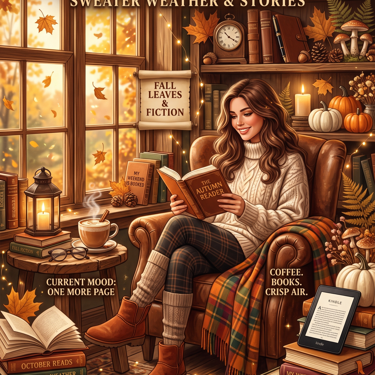 Fall Reader artwork close-up
