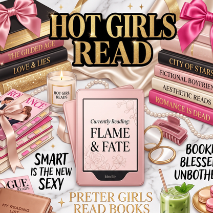 Luxe Hot Girls Kindle Insert | Clear Case eReader Decor