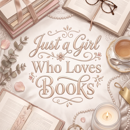 Just a Girl Who Loves Books Kindle Insert | Clear Case eReader Decor