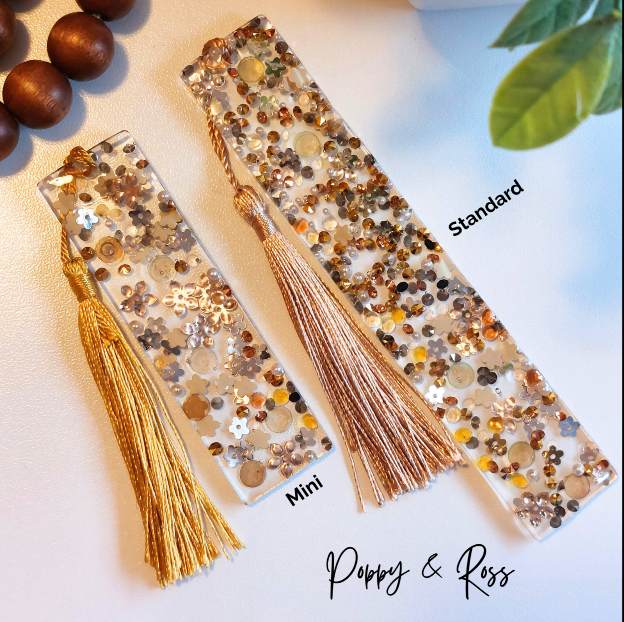 Ruby Red Chunky Glitter Resin Bookmark