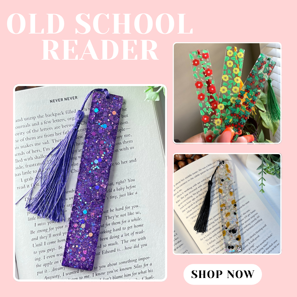 Ruby Red Chunky Glitter Resin Bookmark