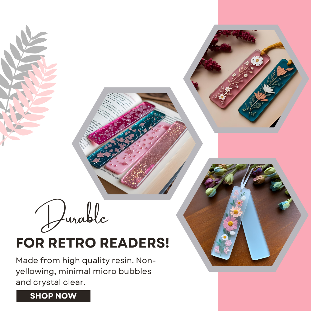 Ruby Red Chunky Glitter Resin Bookmark