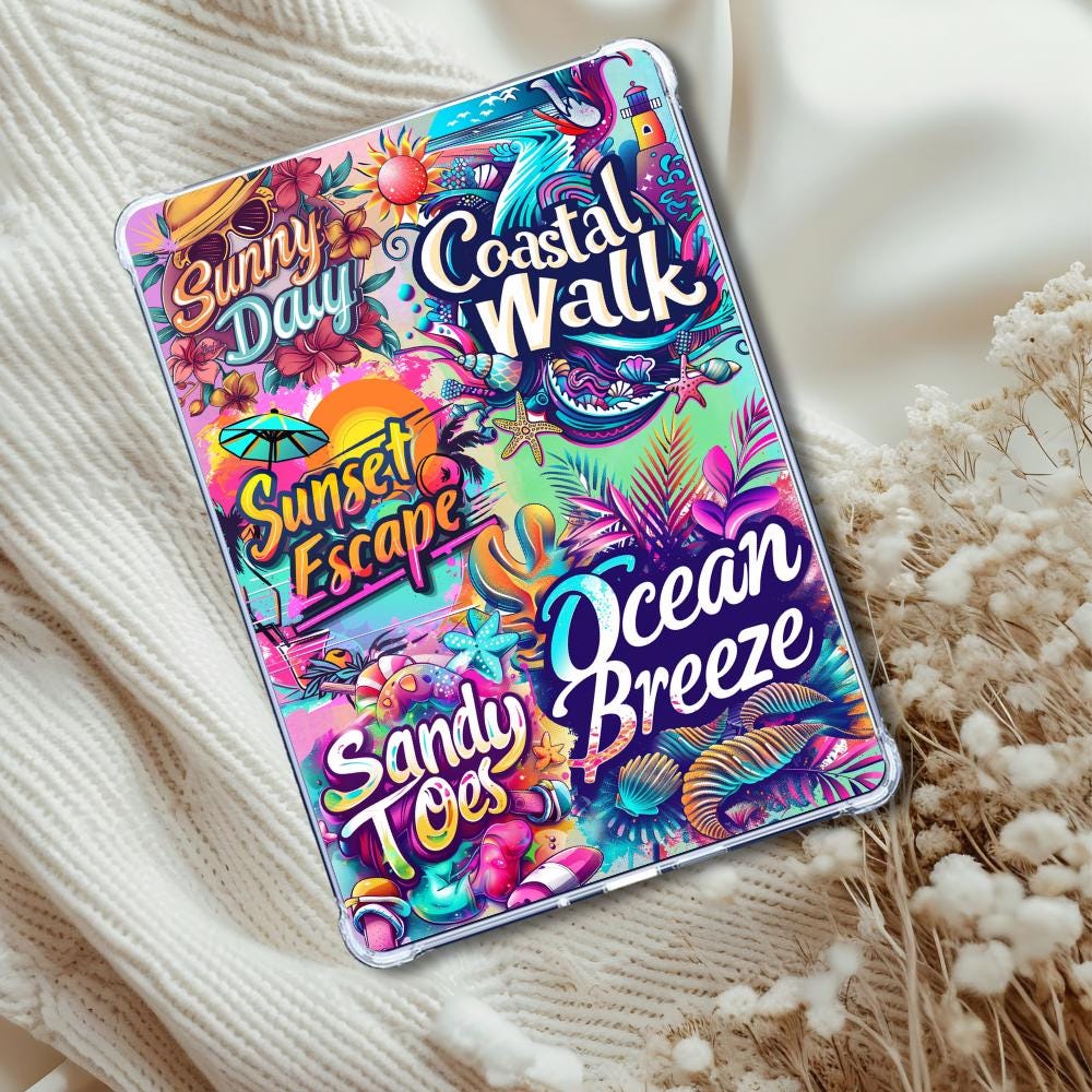 Summer or Travel Insert: Kindle or eReader Decor for Book Lovers