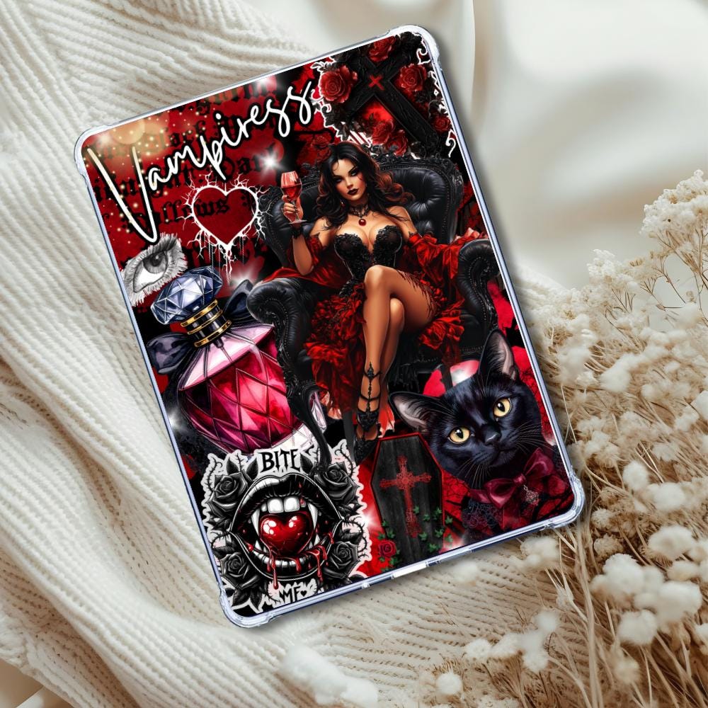 Vampiress Insert: Kindle or eReader Dark Romance, Vampire Romance Decor for Book Lovers