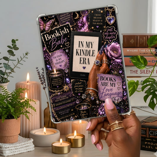 Amethyst Bookish Babe shown on a handheld eReader