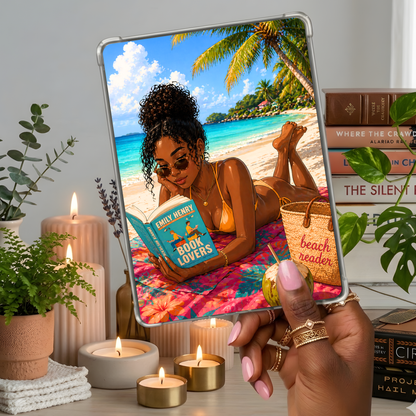 Black Girl Beachy Vacation artwork close-up