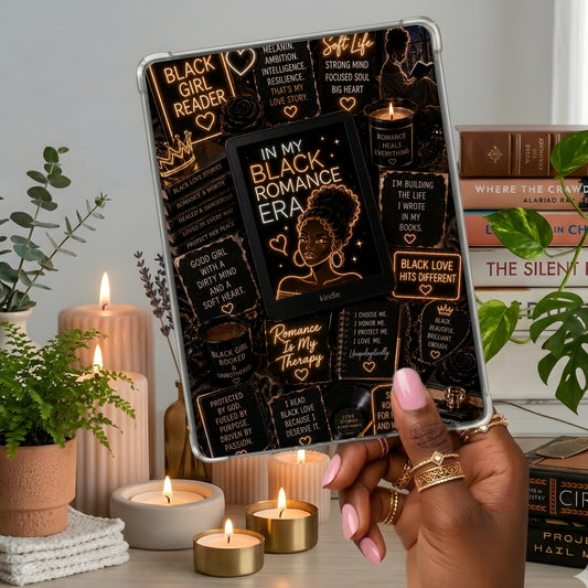 Black Romance Neon Lights shown on a handheld eReader
