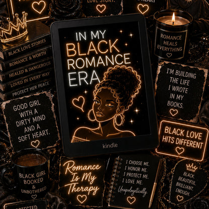Black Romance Neon Lights artwork close-up