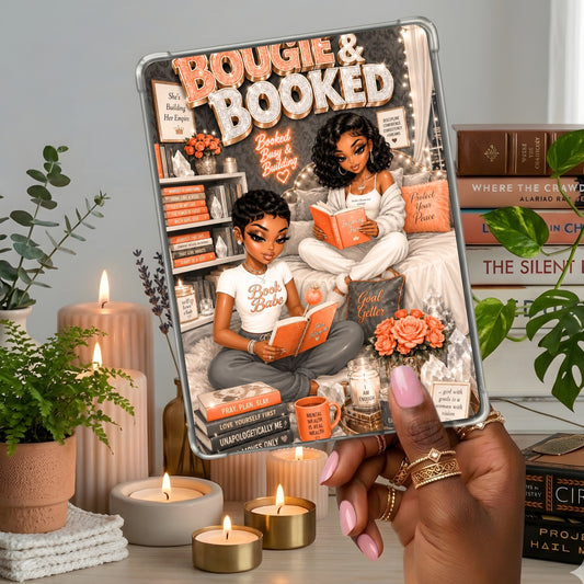 Booked and Bougie Urban Black Girl shown on a handheld eReader