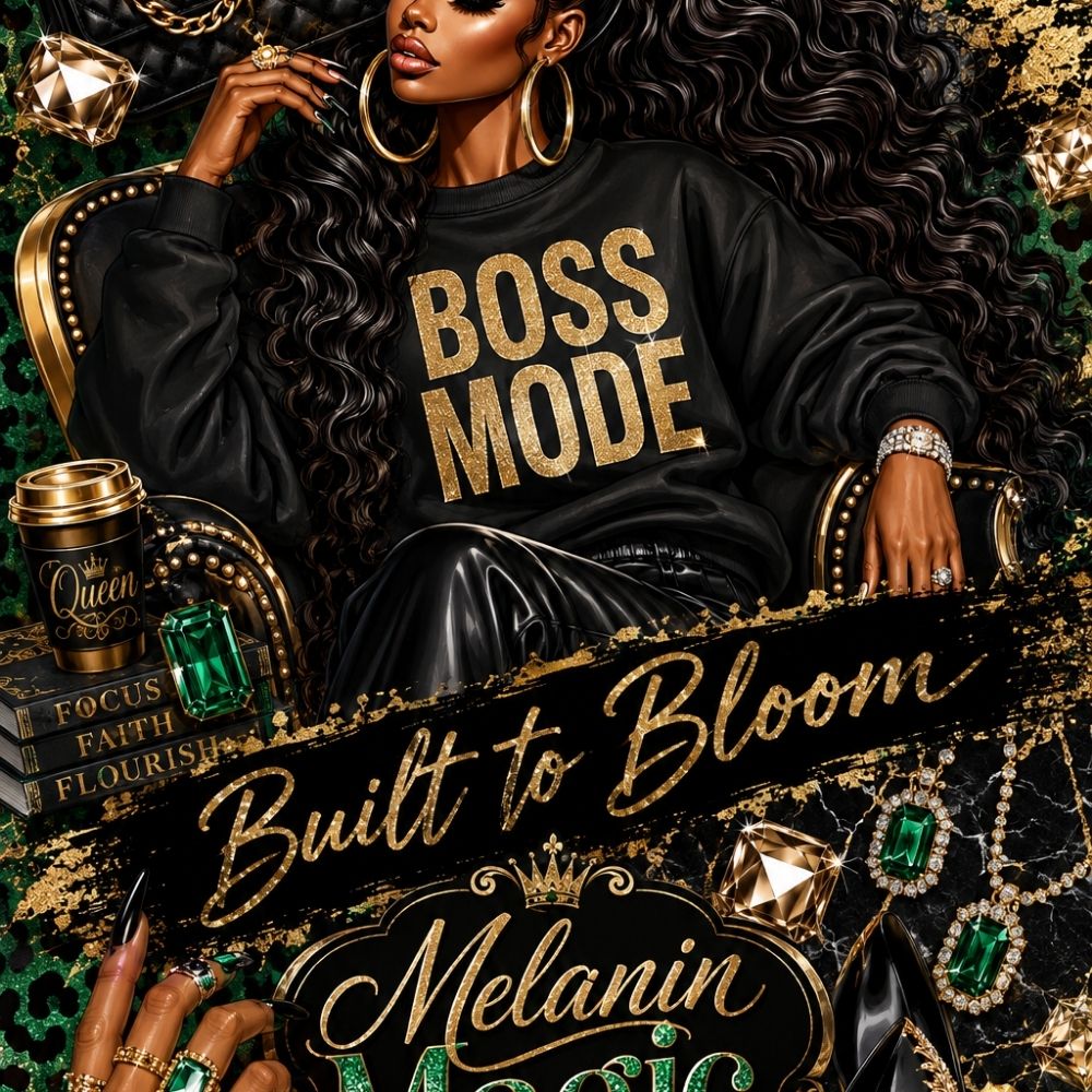 Close-up detail of Built to Bloom Kindle insert artwork