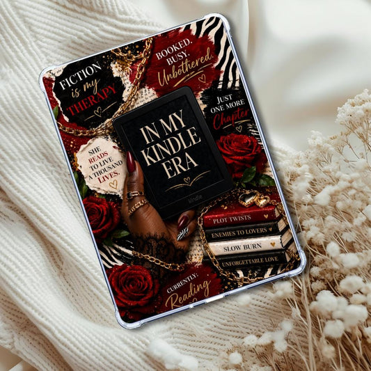 Lacy & Animal Print Kindle Era Black Girl Insert: Kindle or eReader Decor for Book Lovers