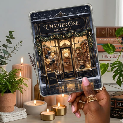 Chapter One Kindle insert second lifestyle view in a clear eReader case