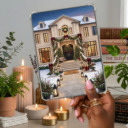 Come in Get Cozy Kindle insert second lifestyle view in a clear eReader case