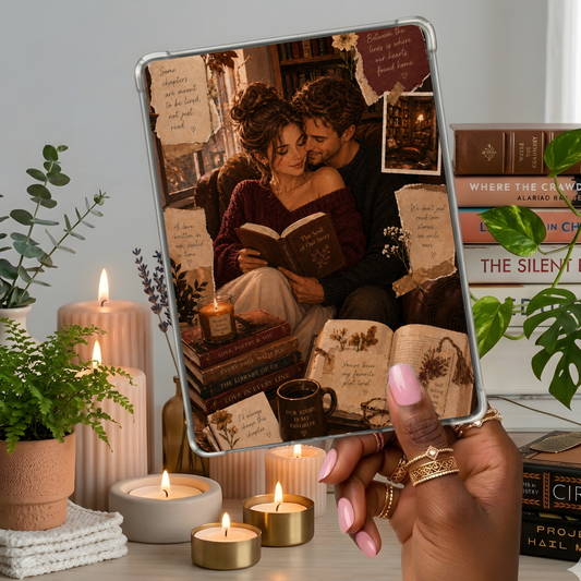 Couple in Love White Couple shown on a handheld eReader