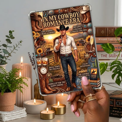 Cowboy Era Kindle insert second lifestyle view in a clear eReader case
