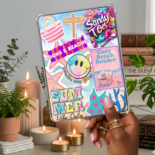 Cozy Beach Reader Vacation shown on a handheld eReader