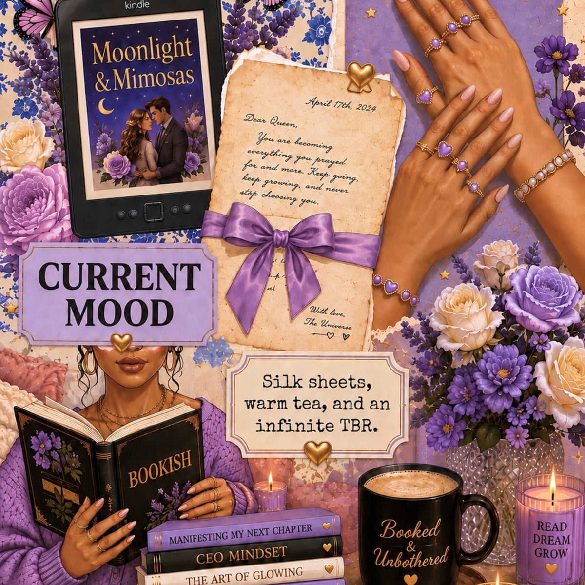 Purple Current Mood artwork close-up
