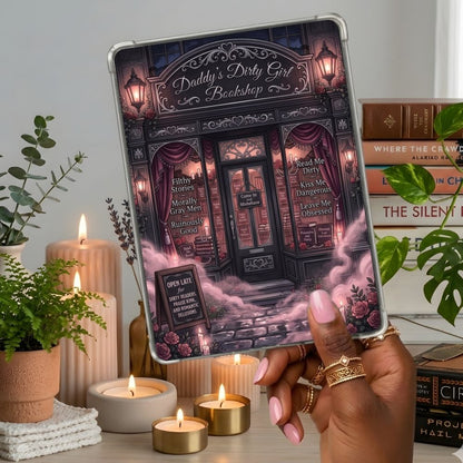 Daddy's Dirty Girl II Kindle insert second lifestyle view in a clear eReader case