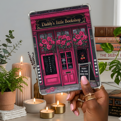 Daddy's Little Bookshop Kindle Insert | Clear Case eReader Decor