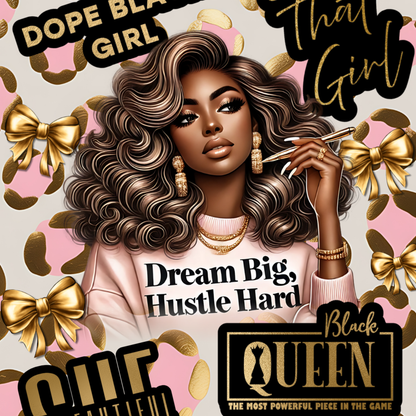 Dope Black Girl Insert for Clear Case | Bookish Accessories