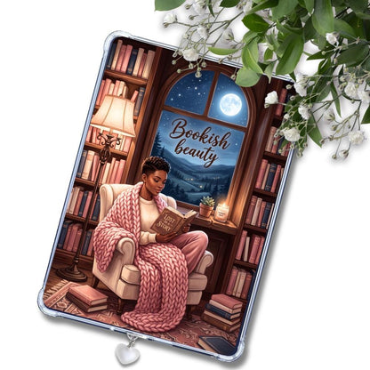Bookish Beauty Black Girl: Kindle or eReader Decor for Book Lovers