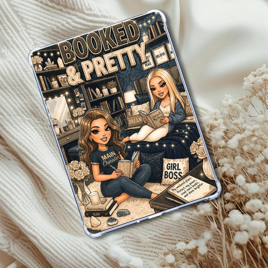 Denim and Khaki Booked & Pretty Caucasian Girl: Kindle or eReader Decor for Book Lovers