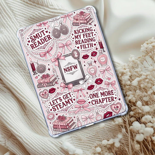 NSFW Pink Smut Reader: Kindle or eReader Decor for Book Lovers