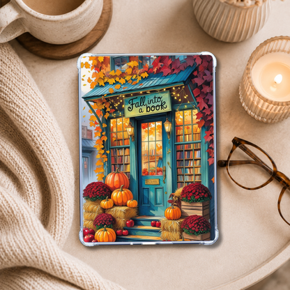 Fall Into a Good Book Kindle Insert | Clear Case eReader Decor