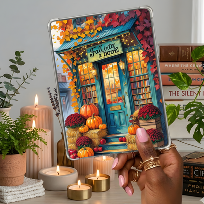 Fall Into a Good Book Kindle Insert | Clear Case eReader Decor