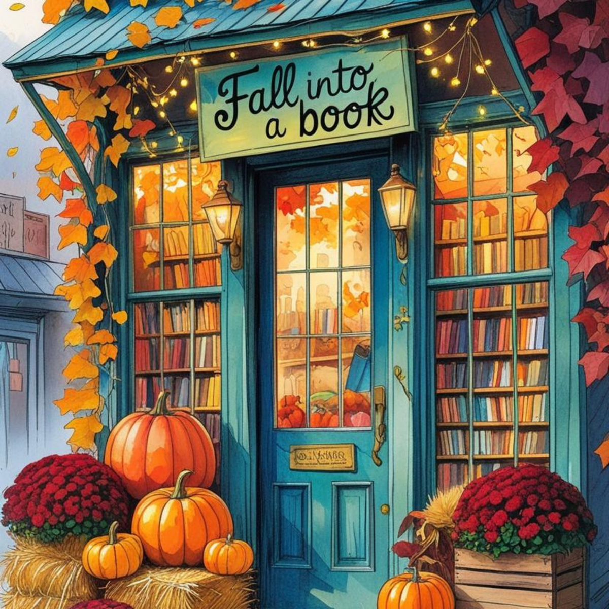 Fall Into a Good Book Kindle Insert | Clear Case eReader Decor