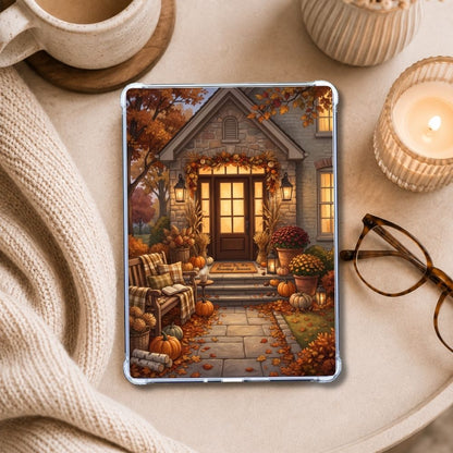 Fall Reading at Home Kindle insert styled in a clear eReader case