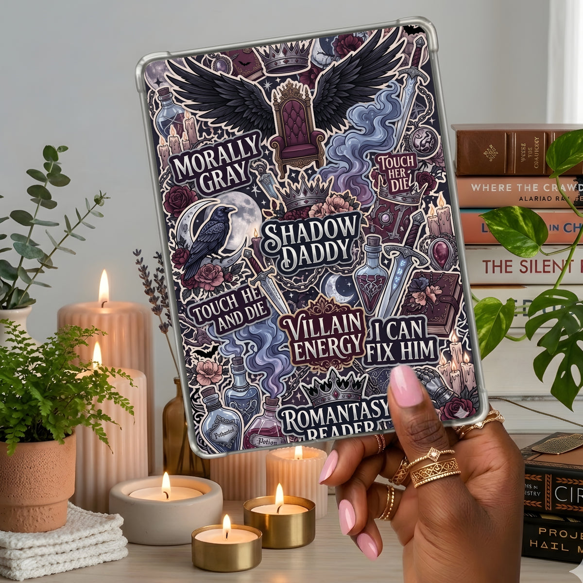 Shadow Daddy Reader shown on a handheld eReader