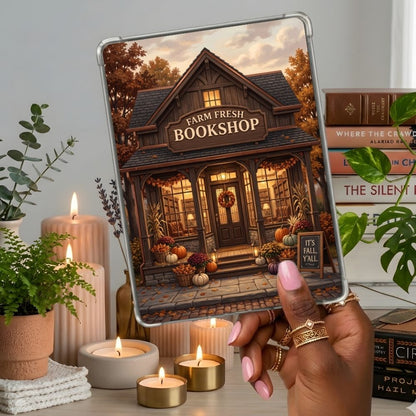 Farm Fresh Kindle insert second lifestyle view in a clear eReader case