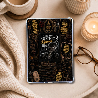 Gothic Romance Neon Lights shown on an eReader in a styled setting