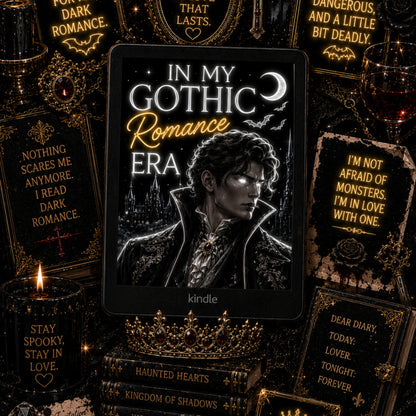 Gothic Romance Neon Lights artwork close-up