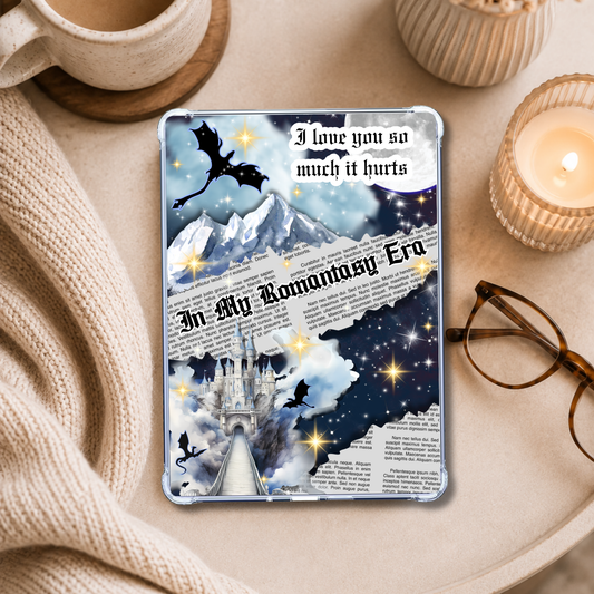In My Romantasy Era shown on an eReader in a styled setting