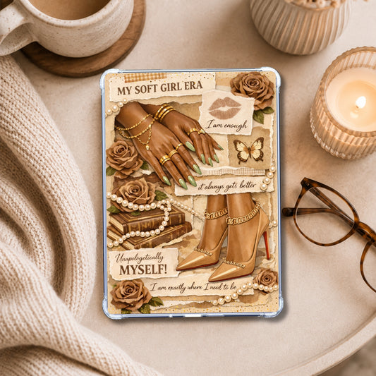 In My Soft Era Melanin shown on an eReader in a styled setting
