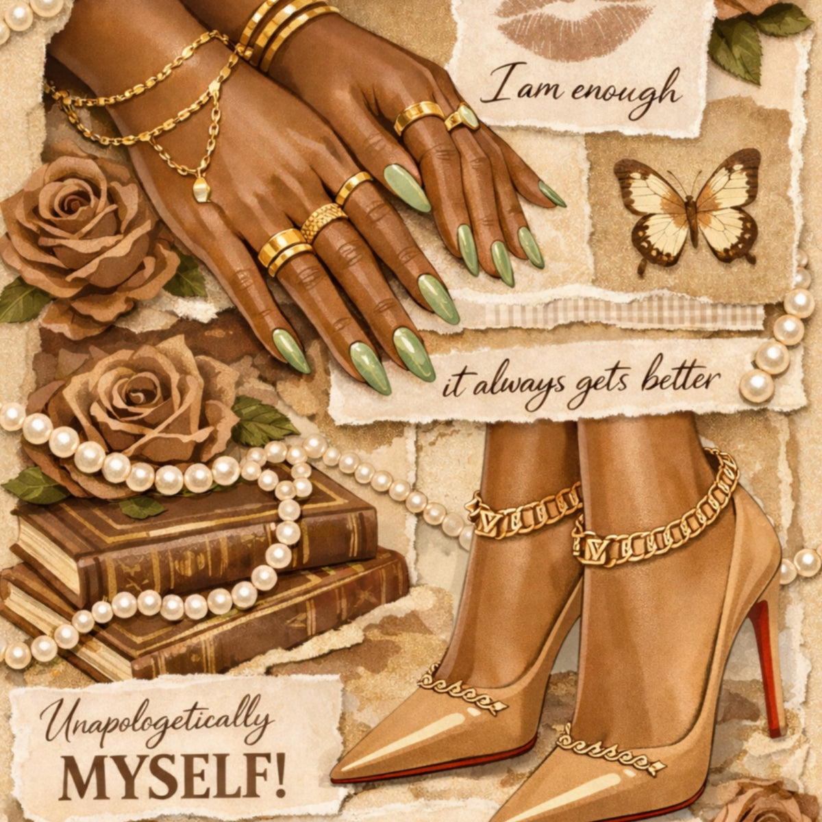 In My Soft Era Melanin artwork close-up