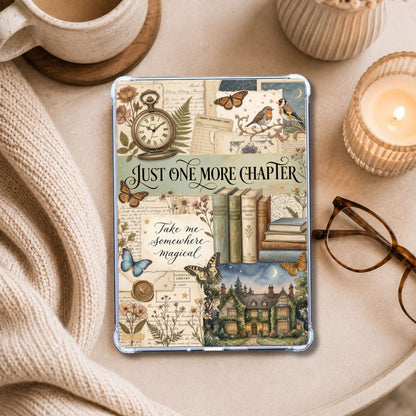 In the Meadows Kindle insert styled in a clear eReader case