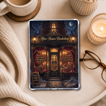 Indulged Kindle insert styled in a clear eReader case